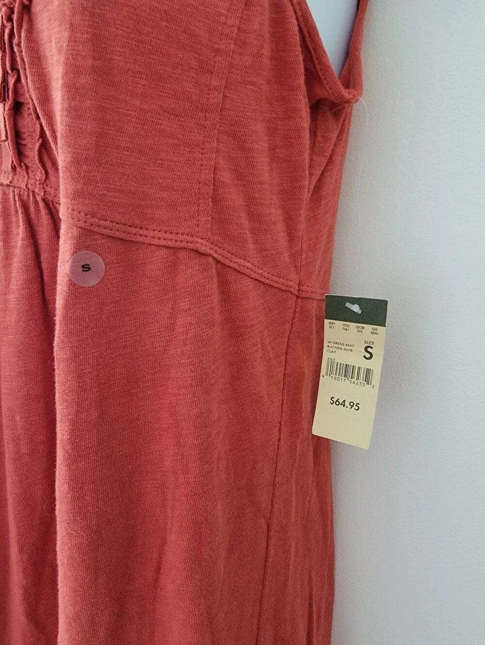 🍁 NWT Eddie Bauer Burnt Orange Cotton Dress Small